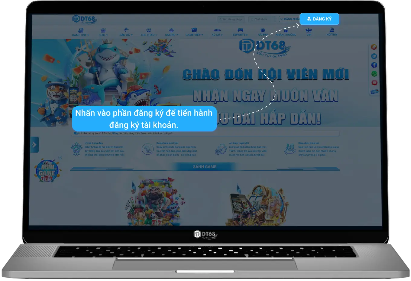 Cách đăng ký tr nghiệm nhanh chóng cho tân binh